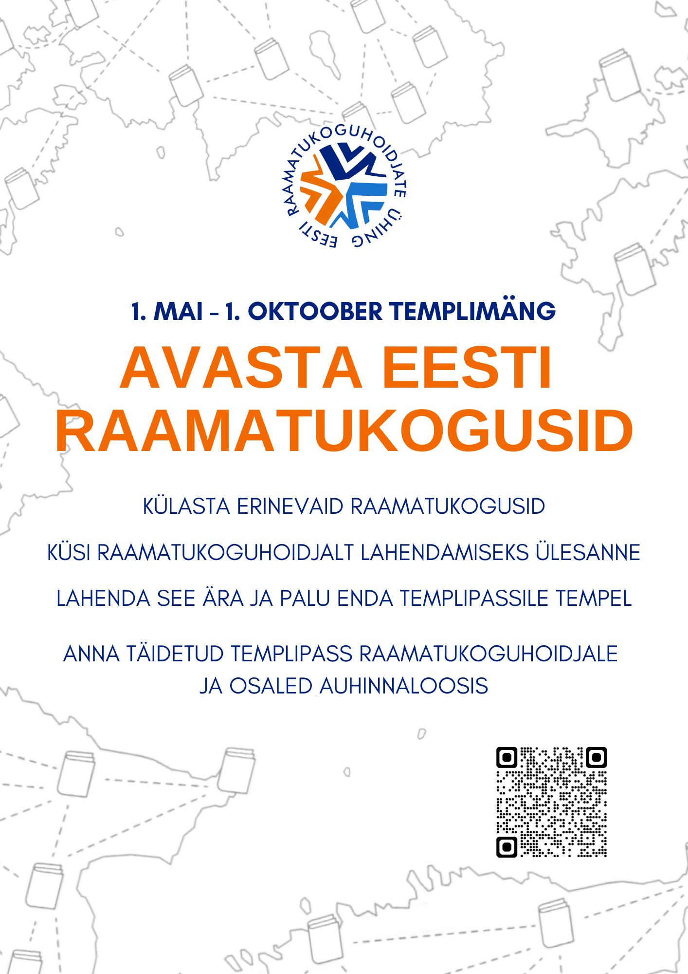 Avasta Eesti Raamatukogusid Plakat